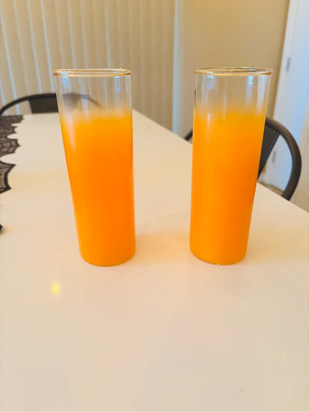 Orange Ombre Tall Glasses - Home Dining